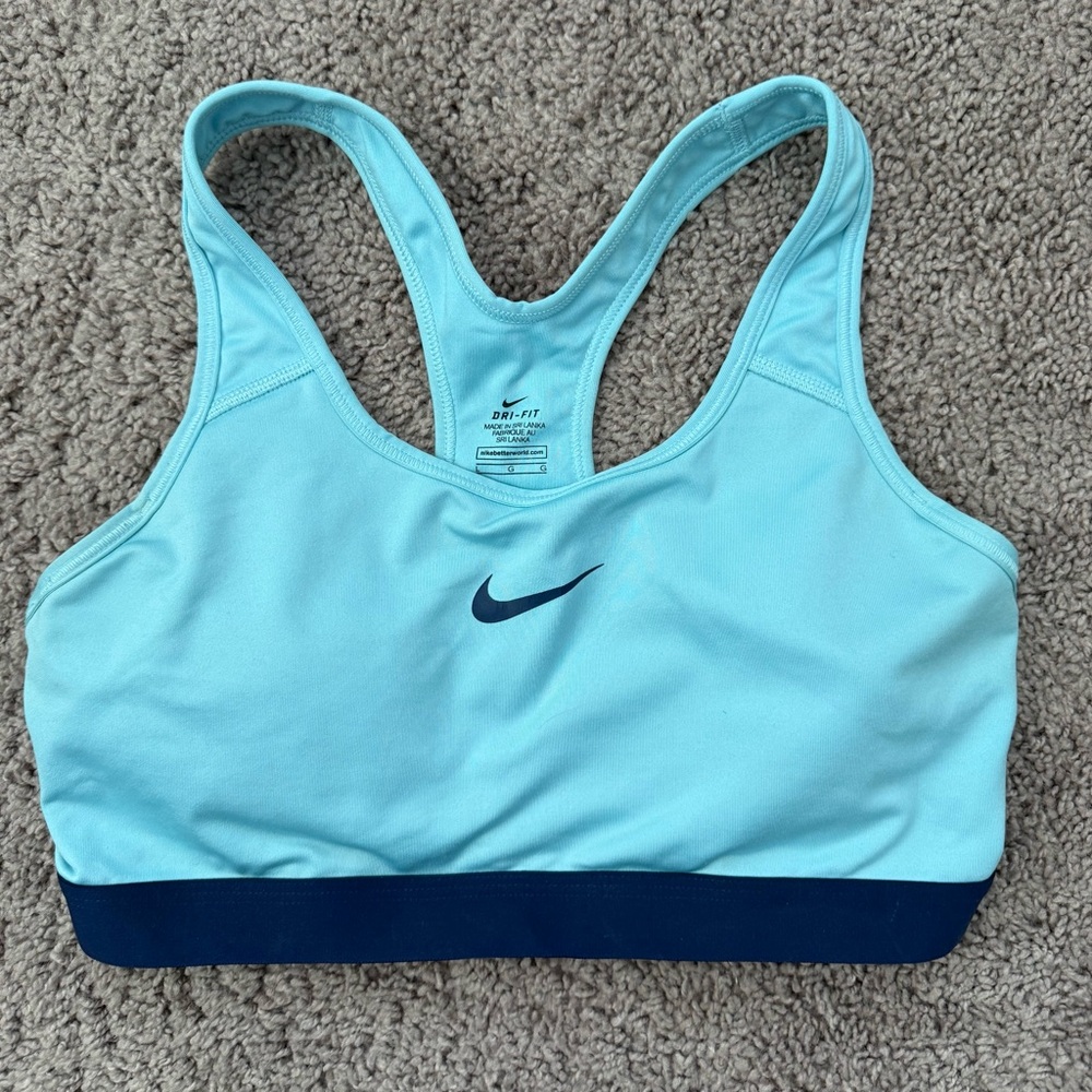 Nike Women's Light Blue Sports Bra